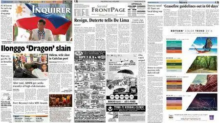 Philippine Daily Inquirer – August 30, 2016