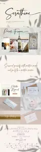 Serathine - Modern Handwritten Script Font