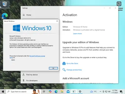 Windows 10 22H2 build 19045.5371 AIO 16in1 (x64) Preactivated January 2025