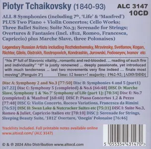 Tchaikovsky - Complete 8 Symphonies [10CDs] (2024)