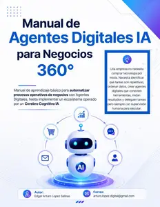 Manual de Agentes Digitales IA para Negocios 360°: Automatiza Procesos con IA (Spanish Edition)