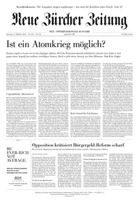 Neue Zürcher Zeitung (International) - 11 Oktober 2025