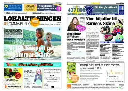 Lokaltidningen Lommabladet – 14 juli 2018