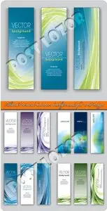 Abstract vertical banners backgrounds for web design vector