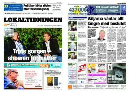 Lokaltidningen Ystad – 08 september 2018