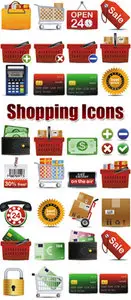 Shopping Icons Vector