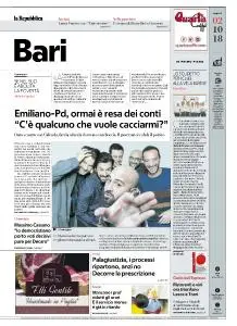 la Repubblica Bari - 2 Ottobre 2018