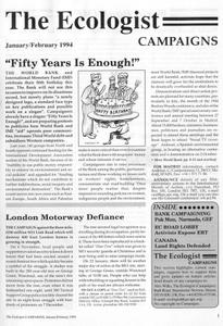 Resurgence & Ecologist - Campaigns (Vol 24 No 1 - January/February 1994)