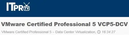 ITpro - VMware Certified Professional 5 VCP5-DCV: VMware Certified Professional 5 – Data Center Virtualization
