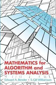 Mathematics for Algorithm and Systems Analysis