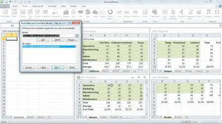 Excel 2010: Managing Multiple Worksheets and Workbooks