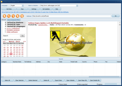 Yellow Pages Spider 3.52 Multilingual Portable