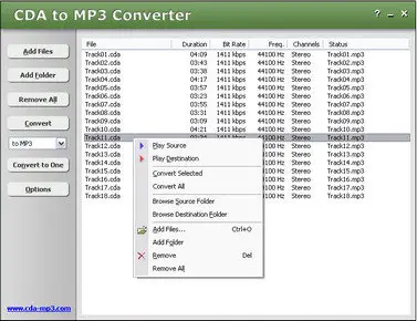 CDA to MP3 Converter 3.3 build 1228 