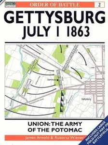 Order of Battle 2: Gettysburg July 1 1863. Union: The Army of the Potomac