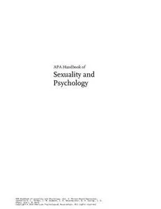 APA handbook of sexuality and psychology, Vol. 1: Person-based approaches