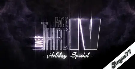 After Effects Project - Lower Third Pack Vol.4 Holiday Special