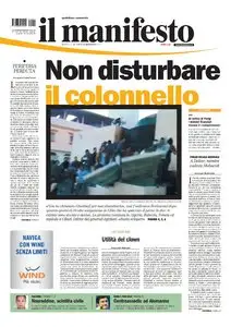 IL MANIFESTO DEL 20 FEBBRAIO 2011