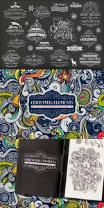 CreativeMarket - SET of Christmas design elements