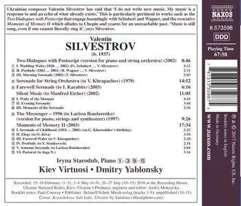 Iryna Starodub, Kiev Virtuosi Chamber Orchestra & Dmitry Yablonsky - Valentin Silvestrov: Moments of Memory II (2017)