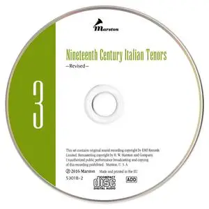 Various Artists - Nineteenth Century Italian Tenors (2016) {3CD Set Marston 53018-2}