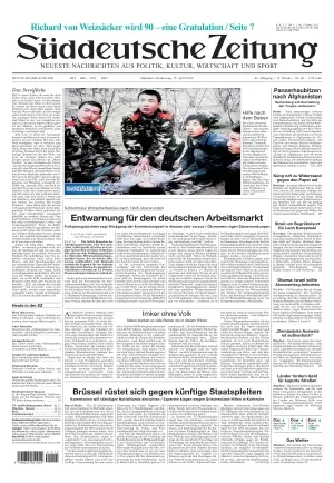 Sueddeutsche Zeitung vom 15.04.2010