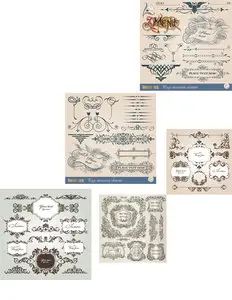 Vintage Floral Ornaments 3