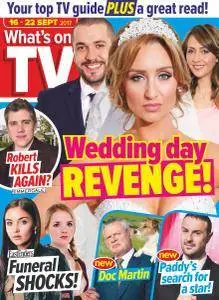 What's on TV - 16-22 September 2017