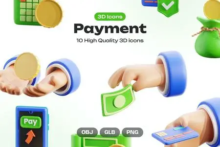 Payment 3D Icons