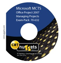 CBT Nuggets MCTS Microsoft Office Project 2007 Exam Pack 70-632 DVD