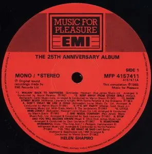 Helen Shapiro - 25th Anniversary Album (EMI/MFP 1986) 24-bit/96kHz Vinyl Rip