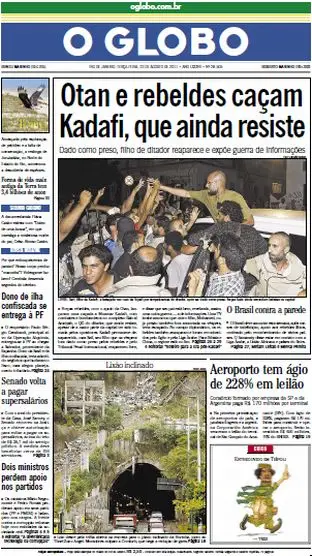 Jornal O Globo - 23 de agosto de 2011