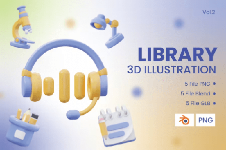 3D Icon Library Vol.2