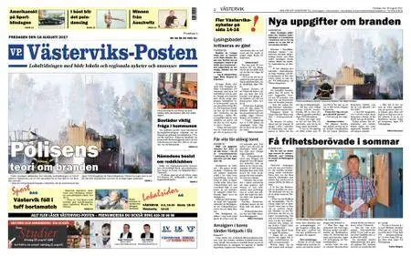 Västerviks-Posten – 18 augusti 2017