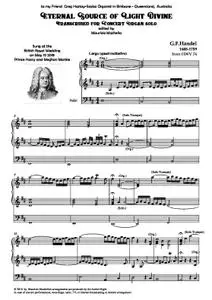 Eternal Source of Light Divine. Organ transcription