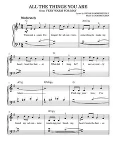 All the things you are - Jerome Kern (Easy Piano)