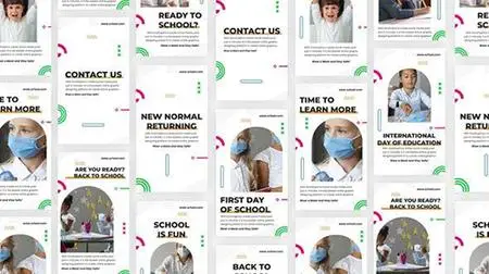 Back School Instagram Story Pack 33992205