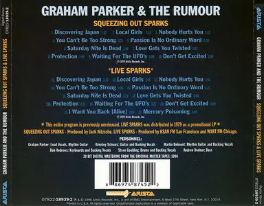 Graham Parker & The Rumour - Squeezing Out Sparks + Live Sparks (1979) 2 LP in 1 CD, 1996