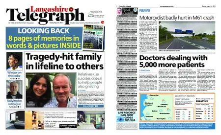 Lancashire Telegraph (Burnley, Pendle, Rossendale) – August 24, 2021