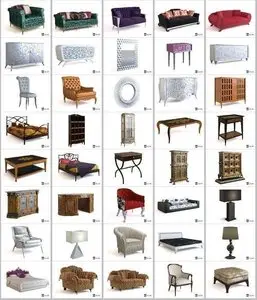 Classic furniture 3d models
