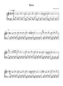 Rain - Brian Crain (Piano Solo)