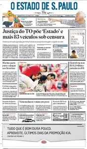 Jornal O Estado de SP em PDF, Segunda, 27 de Setembro de 2010