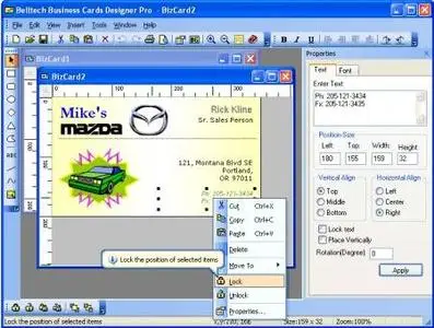 Belltech Business Card Designer Pro v5.0