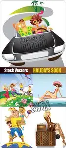 Holidays soon - Stock Vector
