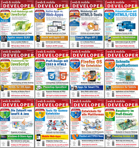 web and mobile DEVELOPER Magazin Full Year Collection 2013