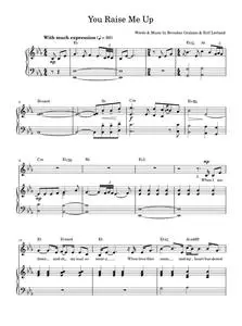 You Raise Me Up - Josh Groban, Westlife (Piano-Vocal-Guitar (Piano Accompaniment))