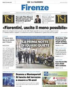 La Nazione Firenze - 24 Ottobre 2020