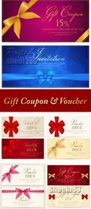 Gift Coupons & Vouchers Vector