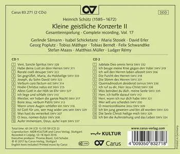 Ludger Rémy - Schütz: Kleine geistliche Konzerte II, Op. 9 (2018)