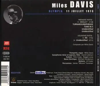 Miles Davis - Olympia 11 Juillet 1973 (1999) {Trema France 710574}