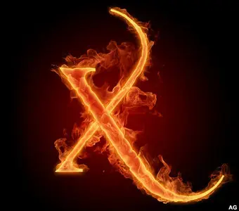 Burning Letters U To Z